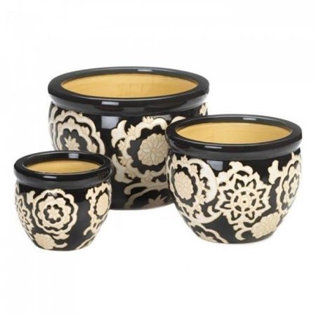 SUMMERFIELD TERRACE Summerfield Terrace 10018723 Floral Nights Ceramic Planter Set 10018723